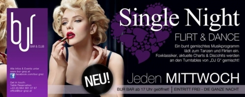 Bur Bar Single Night Mittwoch ab 20:15